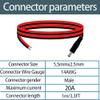 3.3FT 14AWG DC Power Cable 5.5mm x 2.5mm Male Connector Pre-Tinned Branch Wire DC Extension Cable 5525 Connector for LED Strip Lights CCTV Surveillance Cameras 3D Printers Solar Panels DIY Projects view 4