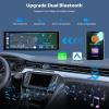 10.26 Wireless CarPlay Screen Portable Car Stereo, Upriding Wireless Android Auto Mirror Link, 1600x600 IPS Touchscreen, Voice Control, Navigation, Bluetooth, Plug n Play view 4