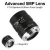 5MP HD Camera Lens, Manual Aperture, 50mm Focal - Length, C Mount CCTV Surveillance - High Definition Imaging, Adjustable Light Control, Compatible Security Cameras view 2