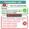 [2-Pack] Tempered Glass Screen Protector for Lenovo Yoga 9i Aura Edition 2-in-1 14" (14ILL10/14IPH11) & Yoga 9 2-in-1 14-Inch (14IMH9) Touchscreen Laptop | Anti-Scratch, Bubble-Free, Ultra HD view 2