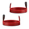 3.3FT 14AWG DC Power Cable 5.5mm x 2.5mm Female Connector Pre-Tinned Branch Wire DC Extension Cable 5525 Connector for LED Strip Lights CCTV Surveillance Cameras 3D Printers Solar Panels DIY Projects view 1