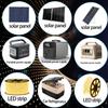 3.3FT 14AWG DC Power Cable 5.5mm x 2.5mm Female Connector Pre-Tinned Branch Wire DC Extension Cable 5525 Connector for LED Strip Lights CCTV Surveillance Cameras 3D Printers Solar Panels DIY Projects view 4
