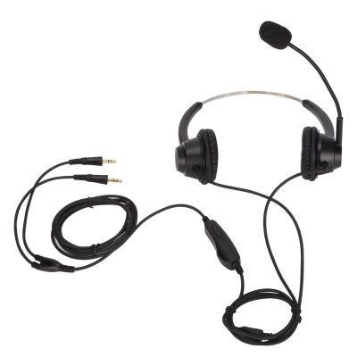 H360D PC MV Business PC Headset, Cell Phone Headset with Microphone, Noise Cancelling Wired Headphones for Telemarketing Call Center, 35mm. Jack Headset with Comfortable