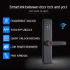 Fingerprint Door Lock, Keyless Entry System, Aluminum Alloy Handle with Fingerprint Password App Key Card, Multiple Unlock Methods for, Compatible for Doors 40 60mm Thick view 2