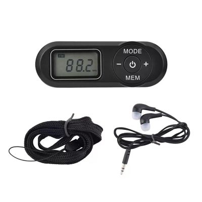 HRD-727 Pocket Personal Radios LCD Display Hi-Fi Stereo Sound Support Manual/Auto Tuning & Shutdown Memory for Sports