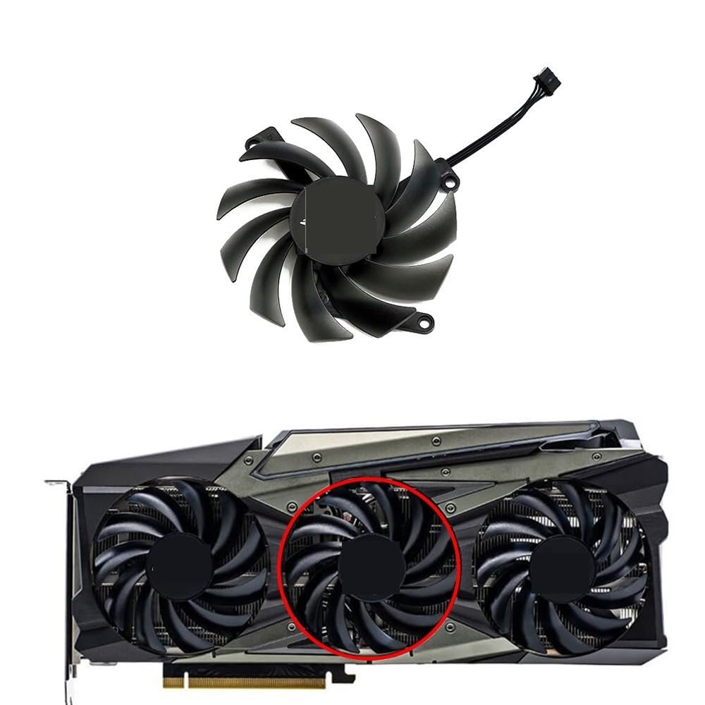 85MM 4PIN CF-12915S RTX3060 RTX3070 GPU Fan for INNO3D for Geforce RTX 3060 3060TI 3070 TI Ichill X3 Graphics Cooler(B Fan)