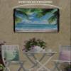 Coconut Tree Outdoor TV Cover 40 to 43 inch Tropical Beach Sky Sea Summer Scenery Waterproof Weatherproof TV Covers for Outside with Zipper Remote Control Pocket Outdoor Flat Screen Protectors view 3