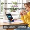 FKLBBLPM Mobile Phone Sensor Stand Bluetooth SpeakerBlack view 2