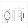 55mm Fixed Focus Industrial Lens C Mount 2/3'' F2.8 view 2