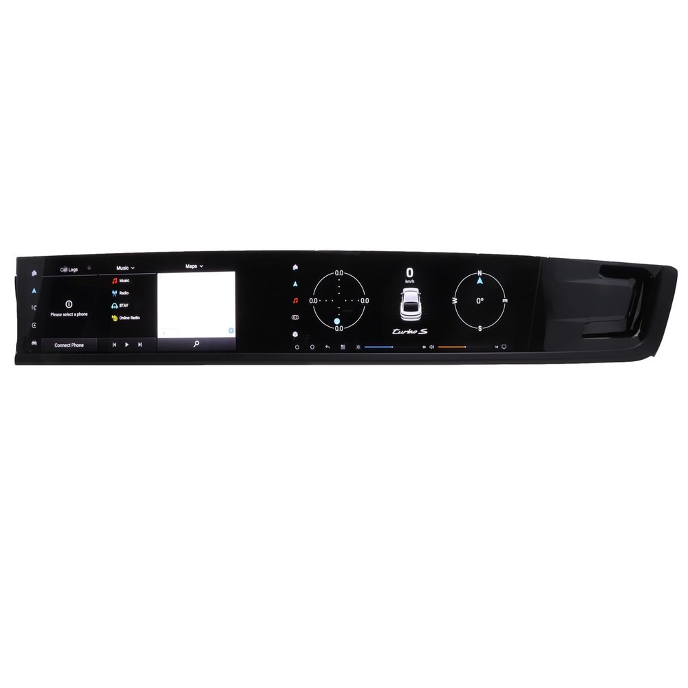 8 Core 6+128G Dual Screen Car Stereo for Porsche Paramera 2017-2023, 12.3" 3K Touchscreen Car Radio Head Unit, CarPlay/Android Auto/Voice Control/FM/Bluetooth/Mirror Link