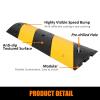 2 Pack Speed Bumps for Driveway - Rubber Speed Bumps,Heavy Duty Driveway Ramps for The Curb,39.4"11.8"2.4",for Roads,Lots,and Private Driveways view 3