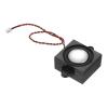 PATIKIL 3 Watt 4 Ohm Mini Speaker, 4PCS Full-Range Mobile Portable Advertising Machine Micro Loudspeaker Connector for Small Electronic Projects, Black Silver view 1
