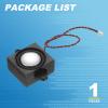 PATIKIL 3 Watt 4 Ohm Mini Speaker, 4PCS Full-Range Mobile Portable Advertising Machine Micro Loudspeaker Connector for Small Electronic Projects, Black Silver view 3