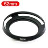 37 39 40.5 43 46 49 52 55 58 62 67 72 77 82mm Metal Tilted Vented Lens Hood for Leica for Sony Camera Excellent(52) view 2