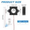 PATIKIL 3 Watt 4 Ohm Mini Speaker, 1PCS Full-Range Mobile Portable Advertising Machine Micro Loudspeaker Connector for Small Electronic Project, Black Silver view 2