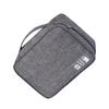 BRIGHTFUFU Portable Electronics Accessories Organizer Bag Large Gray Digital Storage Case Scratch-resistant Travel Charger Pouch Featuring Reliable Closure for Cable and Gadget Protection view 1