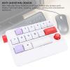 CHEOTIME Mechanical Number Pad, USB Wired 17 Keys Programmable Numeric Keypad with Joystick Control Hot Swappable N Key Rollover 12 RGB Backlit for PC Laptop Gaming Office (White) view 3