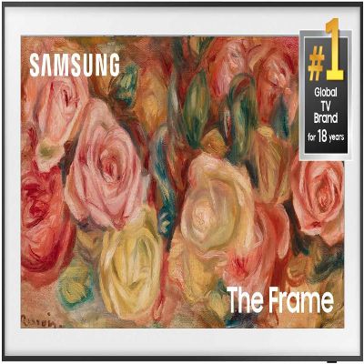 SAMSUNG 65-Inch Class QLED 4K LS03D The Frame Series Quantum HDR Smart TV (QN65LS03D, 2024 Model) Includes Free 2 Year Warranty