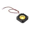 PATIKIL 3 Watt 4 Ohm Mini Speaker, 1PCS Full-Range Mobile Portable Advertising Machine Micro Loudspeaker Connector for Small Electronic Project, Black Gold view 1