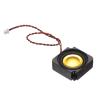 PATIKIL 3 Watt 4 Ohm Mini Speaker, 1PCS Full-Range Mobile Portable Advertising Machine Micro Loudspeaker Connector for Small Electronic Projects, Black Gold view 1