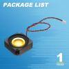 PATIKIL 3 Watt 4 Ohm Mini Speaker, 1PCS Full-Range Mobile Portable Advertising Machine Micro Loudspeaker Connector for Small Electronic Projects, Black Gold view 3