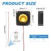 PATIKIL 3 Watt 4 Ohm Mini Speaker, 2PCS Full-Range Mobile Portable Advertising Machine Micro Loudspeaker Connector for Small Electronic Project, Black Gold view 2