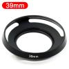 37 39 40.5 43 46 49 52 55 58 62 67 72 77 82mm Metal Tilted Vented Lens Hood for Leica for Sony Camera Excellent(39) view 2