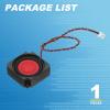 PATIKIL 2 Watt 8 Ohm Mini Speaker, 1PCS Full-Range Mobile Portable Advertising Machine Micro Loudspeaker Connector for Small Electronic Project, Black Red view 3