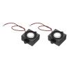 PATIKIL 3 Watt 4 Ohm Mini Speaker, 2PCS Full-Range Mobile Portable Advertising Machine Micro Loudspeaker Connector for Small Electronic Projects, Black Silver view 1