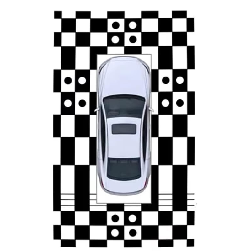 360 Car Camera Calibration Mats, Calibration Grid Cloth for Auto 3D Degree Panoramic Bird's-Eye DVR System (3D)