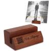 bzmncv Now Playing Laser Engraved Vinyl Record Stand | Wooden Vinyl Record Holder Display | Wood Records Storage Stands for Albums & Turntables Gifts | Now Spinning Vinyl Accessories Rack view 1