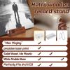 bzmncv Now Playing Laser Engraved Vinyl Record Stand | Wooden Vinyl Record Holder Display | Wood Records Storage Stands for Albums & Turntables Gifts | Now Spinning Vinyl Accessories Rack view 4