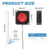 PATIKIL 2 Watt 8 Ohm Mini Speaker, 1PCS Full-Range Mobile Portable Advertising Machine Micro Loudspeaker Connector for Small Electronic Projects, Black Red view 2