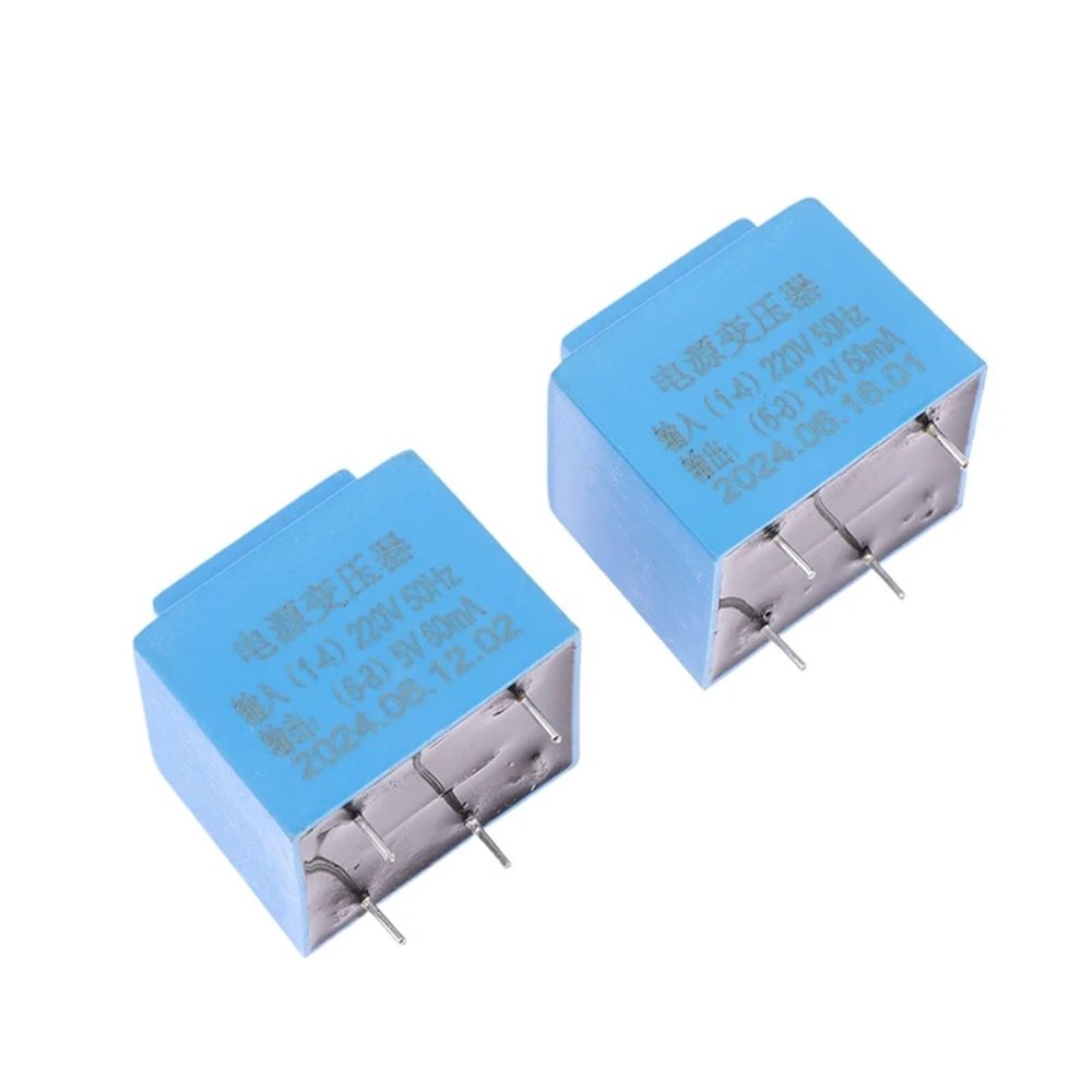 0.5W 220V to 12V Power Sealed Type in PCB Board 4 Pin Encapsulated Transformer 1Pcs(Grey)
