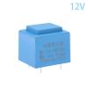 0.5W 220V to 12V Power Sealed Type in PCB Board 4 Pin Encapsulated Transformer 1Pcs(Grey) view 2