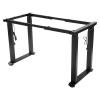 4-Leg Smart Standing Desk Frame with Dual Motor & LED Display, 220lbs Load Height Adjustable 28-48 inches Heavy Duty Desk Rack Base with Memory Settings for Home Office, Black Frame Only view 2