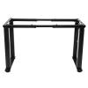 4-Leg Smart Standing Desk Frame with Dual Motor & LED Display, 220lbs Load Height Adjustable 28-48 inches Heavy Duty Desk Rack Base with Memory Settings for Home Office, Black Frame Only view 3