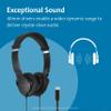 Kensington Classic EQ USB-C Headphone, 6 ft (1.8m) Nylon Braided Cord, for School, Kids, Adults, Padded Adjustable Headband, Black (K97602WWB) view 2