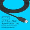 Kensington Classic EQ USB-C Headphone, 6 ft (1.8m) Nylon Braided Cord, for School, Kids, Adults, Padded Adjustable Headband, Black (K97602WWB) view 4