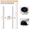 6Ft Galvanized Steel Antenna Mast Poles Kit OD 1 1/4" with 304 Stainless Steel Antenna Wall Mount Brackets for TV Radio Satellite Antenna (2 Pcs 1.25" x 3Ft Antenna Poles,2 Pcs 16" Brackets) view 2