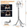 6Ft Galvanized Steel Antenna Mast Poles Kit OD 1 1/4" with 304 Stainless Steel Antenna Wall Mount Brackets for TV Radio Satellite Antenna (2 Pcs 1.25" x 3Ft Antenna Poles,2 Pcs 16" Brackets) view 3