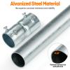 6Ft Galvanized Steel Antenna Mast Poles Kit OD 1 1/4" with 304 Stainless Steel Antenna Wall Mount Brackets for TV Radio Satellite Antenna (2 Pcs 1.25" x 3Ft Antenna Poles,2 Pcs 16" Brackets) view 4