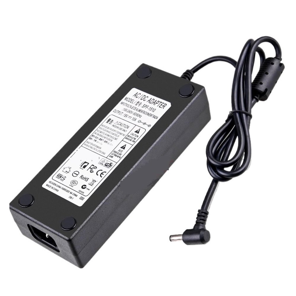 15V10A Power Adapter 150W Monitoring Light with DC Power Switch Amplifier Pull Rod Audio Charger(Us)