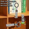 ALRLORO 360Rotating for MagSafe Tripod Mount, Adjustable Aluminum Magnetic Foldable Cell Phone Stand Fits Vlog, Gym, Travel Essentials Accessories view 2