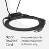 Kensington Classic EQ USB-C Headset with Mic and Volume Control, 6 ft (1.8m) Nylon Braided Cord, for School, Kids, Adults, Padded Adjustable Headband, Black (K97464WW) view 4