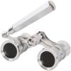 Telescopes for Adults Astronomy, High Power Binoculars Silver 3X25 Opera Binocular Coated Lens Telescope Opera Coated Theater Glass Lady Glass Handle Women monocular view 1