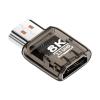Converter for Monitor, Lightweight, Black, Transparent, Bidirectional Video Converter, Audio Video Adapter, Compact and Portable Design, for Audio Computer Laptop view 1
