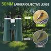 15x50 HD Binoculars for Adults High Powered with Phone Adapter and Tripod, Super Bright BAK4 Prism Waterproof Binoculars for Bird Watching Hunting Hiking Safari Travel Sports view 3