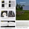 60-300 Inch Outdoor Foldable Portable Projector Screen, 16:9 1080P 4K HD Wind-Resistant Canvas Washable Wrinkle-Free 2-Sided Home Theater Movie Screen(72in) view 2