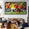 60-300 Inch Outdoor Foldable Portable Projector Screen, 16:9 1080P 4K HD Wind-Resistant Canvas Washable Wrinkle-Free 2-Sided Home Theater Movie Screen(72in) view 4